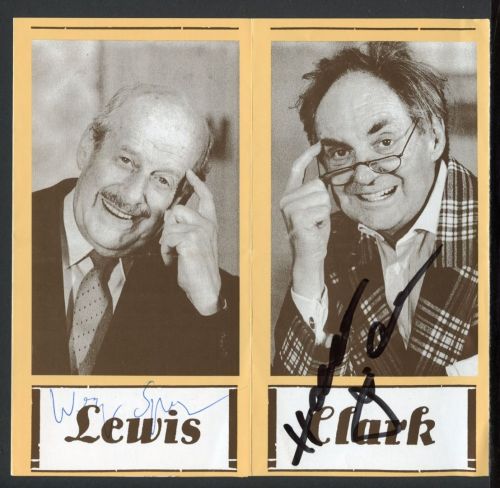 Autogramme Harald Juhnke + Wolfgang Spier auf Programmblatt