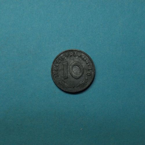 Deutschland all. Besatzung 1945 F 10 Reichspfennig Zink