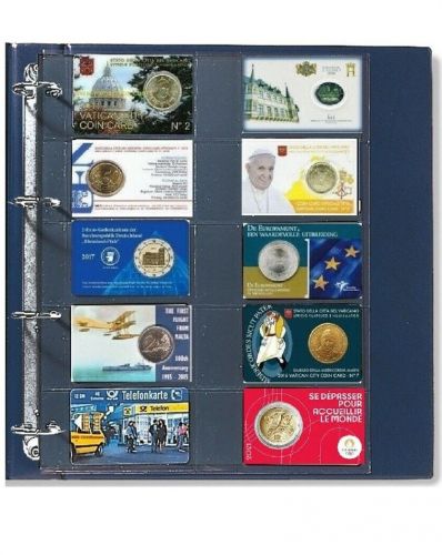Safe Compact A4 Spezialblätter für Coin-Cards u. Telefonka. 471 (5er Pack) Neu