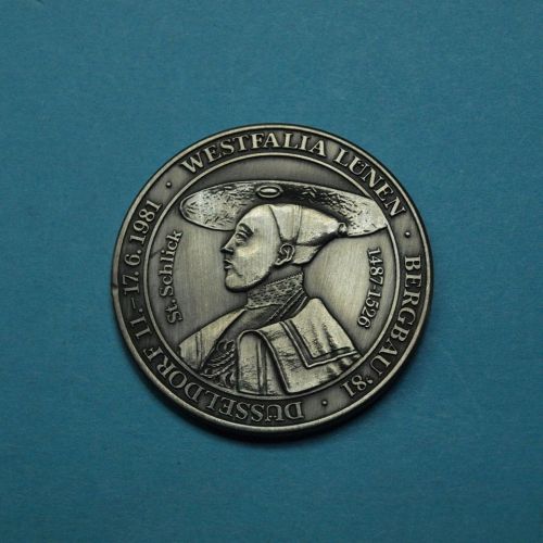 Medaille 1981 Westfalia Lünen, St. Schlick vz