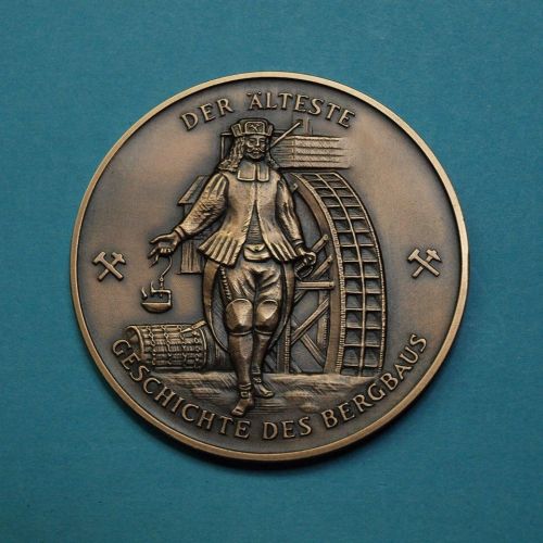 Bronzemedaille Geschichte des Bergbaus "Der Älteste" vz