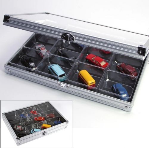 Safe Sammelvitrine "Alu" im Compact-Format mit 12 Fächern Nr. 5616 Neu