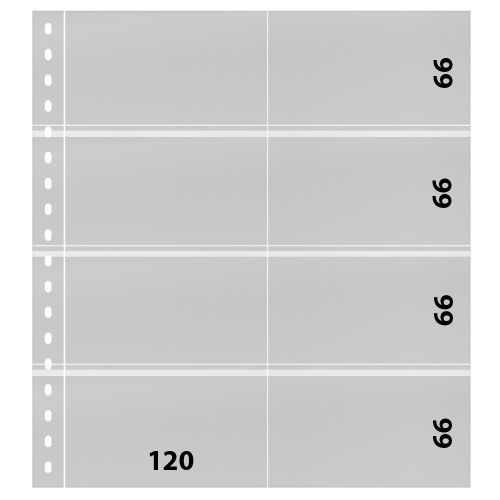 Lindner Einsteckblätter Omnia weiß 8 Taschen 030P (20er Packung) neuwertig
