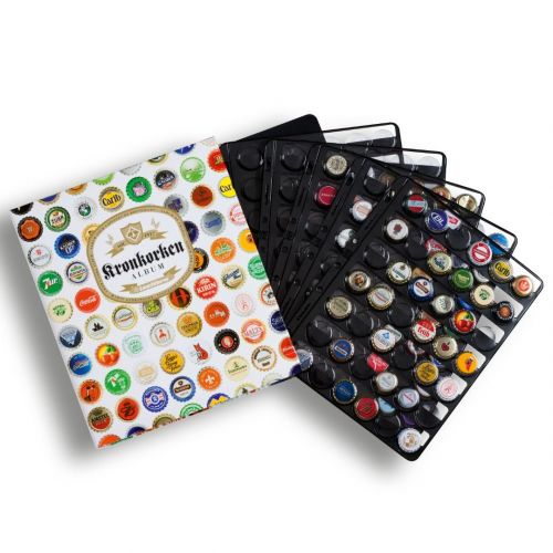 Leuchtturm Kronkorken-Album GRANDE inkl. 5 COMPART Hüllen 314779 Neu