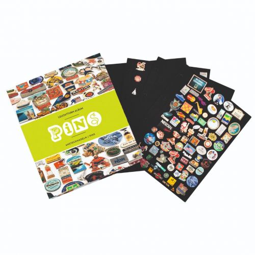 Leuchtturm Pin-Album inkl. 4 Pin-Tafeln für bis zu 400 Pins 324616 Neuware ohne OVP
