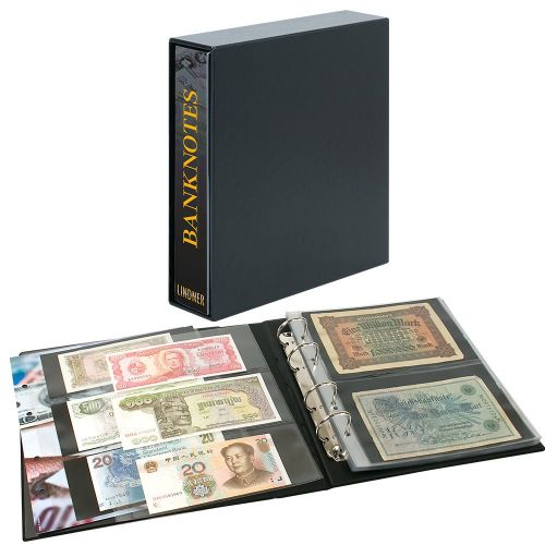 Lindner Banknotenalbum Publica M mit Kassette 3537E Neu