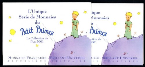 Frankreich 2001 Kursmünzensatz/ KMS im Folder "Petit Prince" ST