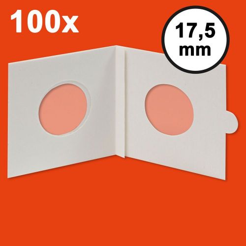 Hartberger Münzrähmchen 17,5 mm, selbstklebend (100er-Packung) 8322175 Neu