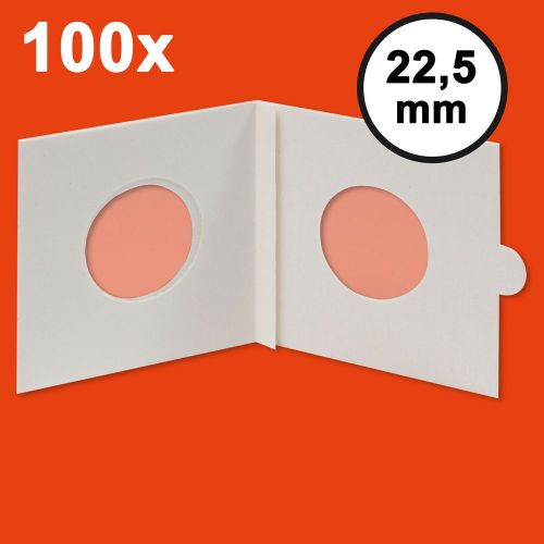 Hartberger Münzrähmchen 22,5 mm, selbstklebend (100er-Packung) 8322225 Neu