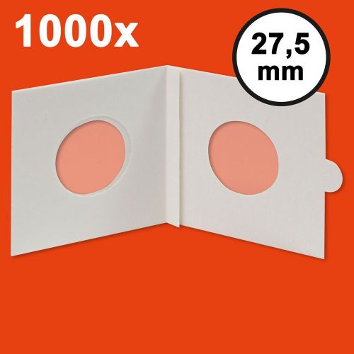 Hartberger Münzrähmchen 27,5 mm, selbstklebend (1000er-Packung) 8321275 Neu