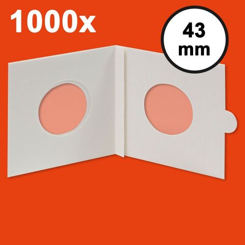 Hartberger Münzrähmchen 43 mm, selbstklebend (1000er-Packung) 8321043 Neu