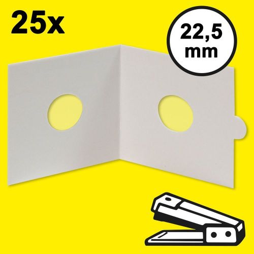 Hartberger Münzrähmchen 22,5 mm, zum Heften (25er Packung) 8330225 Neu