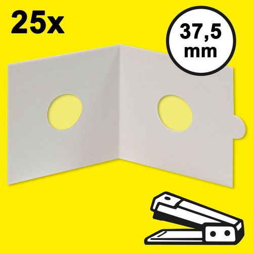 Hartberger Münzrähmchen 37,5 mm, zum Heften (25er Packung) 8330375 Neu
