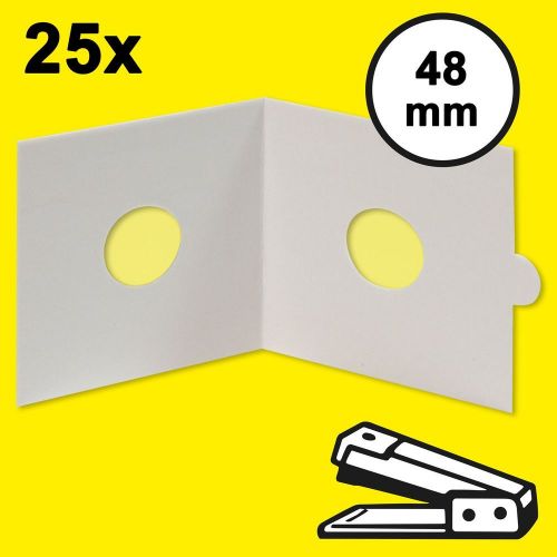 Hartberger Münzrähmchen 48 mm, zum Heften (25er Packung) 8330048 Neu
