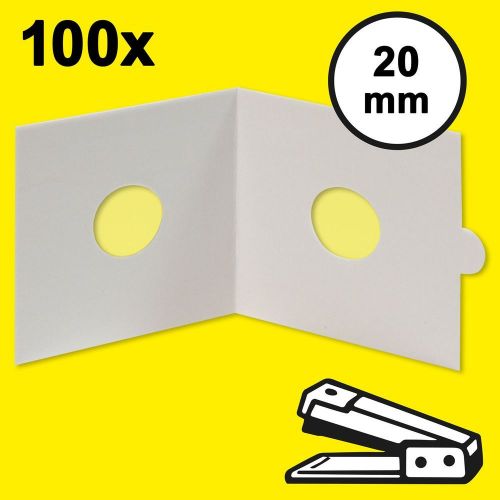Hartberger Münzrähmchen 20 mm, zum Heften (100er-Packung) 8332020 Neu