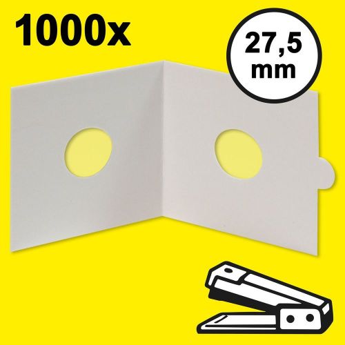 Hartberger Münzrähmchen 27,5 mm, zum Heften (1000er-Packung) 8331275 Neu