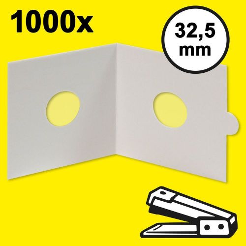 Hartberger Münzrähmchen 32,5 mm, zum Heften (1000er-Packung) 8331325 Neu