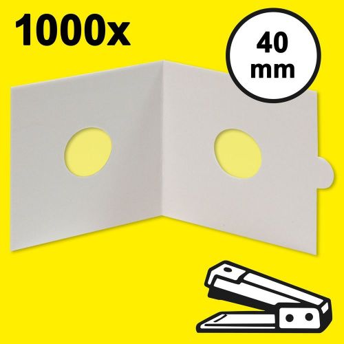 Hartberger Münzrähmchen 40 mm, zum Heften (1000er-Packung) 8331040 Neu