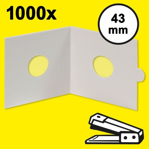Hartberger Münzrähmchen 43 mm, zum Heften (1000er-Packung) 8331043 Neu