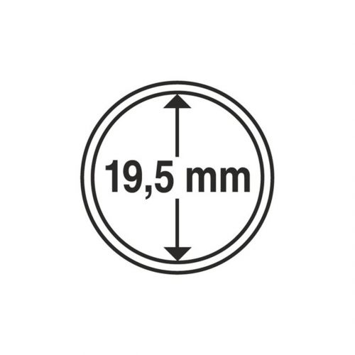 Leuchtturm Münzkapsel Grips 19,5 mm (10er Pack) 325403 Neu