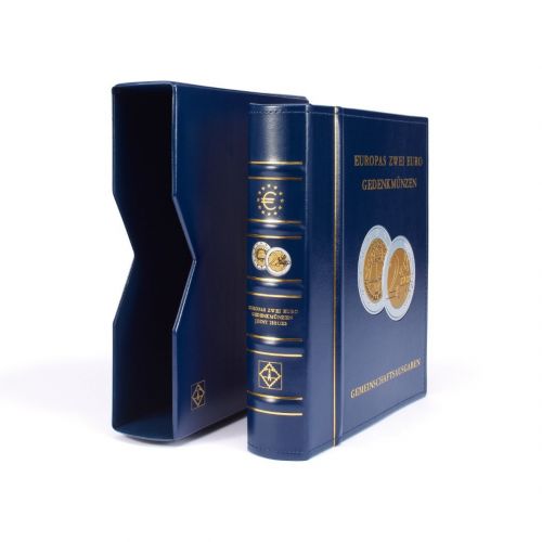 Leuchtturm Münzalbum OPTIMA "Europas 2-Euro-Gemeinschaftsausgaben" 343382 Neu