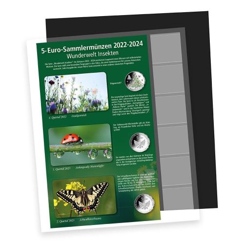 Safe Nachtragsblatt 5-€ Insektenreich Nr. 7367-1 Neu
