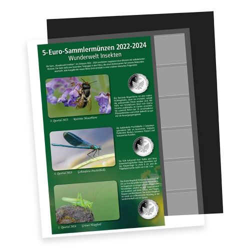Safe Nachtragsblatt 5-€ Insektenreich Nr. 7367-2 Neu