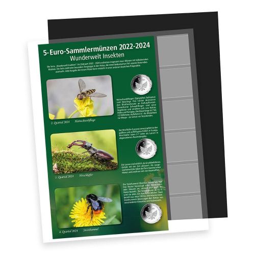 Safe Nachtragsblatt 5-€ Insektenreich Nr. 7367-3 Neu