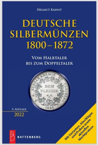 Deutsche Silbermünzen 1800-1872 -Battenberg Verlag 3. Auflage 2022 Neu