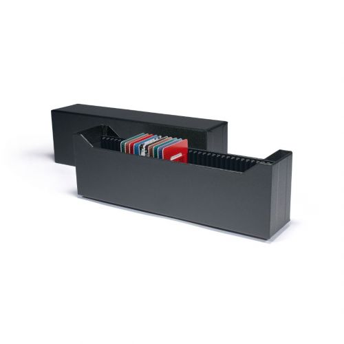 Leuchtturm Archivbox LOGIK für 40 Goldbarren, Hochformat, schwarz 365162 Neu