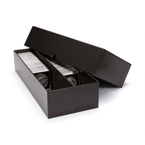 Leuchtturm Archivbox LOGIK für QUADRUM und Münzrähmchen, schwarz 364884 Neu