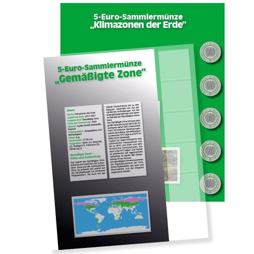 Safe Premium Zusatzblatt für die 5 €-Serie "Gemäßigte Zone 2019" Nr. 7360-4 Neu