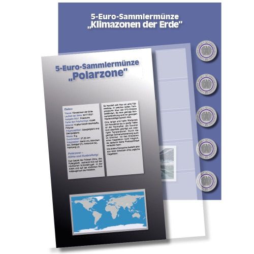 Safe Premium Zusatzblatt für die 5 €-Serie "Polarzone 2021" Nr. 7360-6 Neu