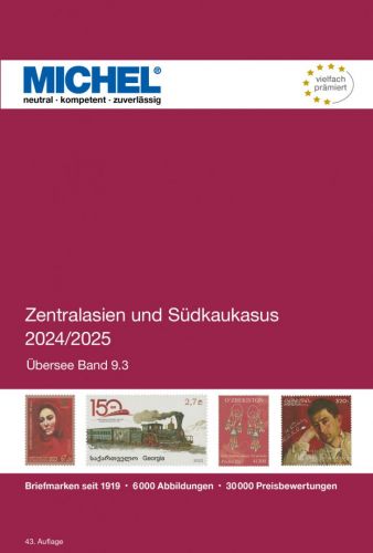Michel Katalog Zentralasien und Südkaukasus 2024/25 ÜK 9/3 6107-2 Neu