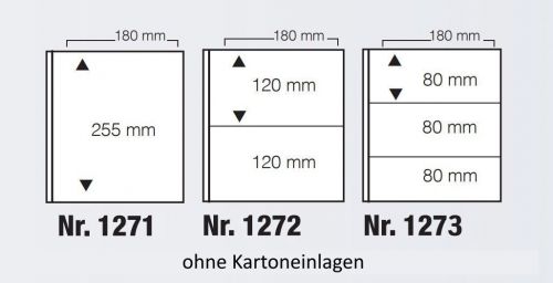 Safe Ergänzungsblätter ARTline für 2/4 Banknoten (5er Pack) Nr. 1272 Neu