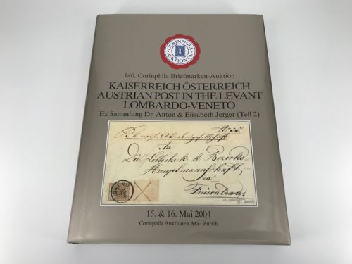 Corinphila Auktionskatalog Sammlung Dr. Jerger (Teil 2) neuwertig