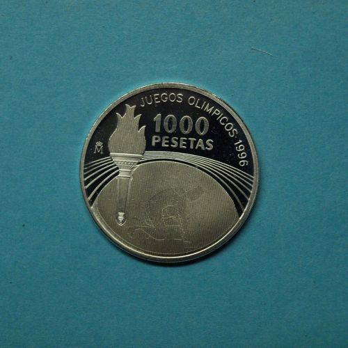 Spanien 1995 1000 Peseten Olympiade 1996 mit Latentbild PP