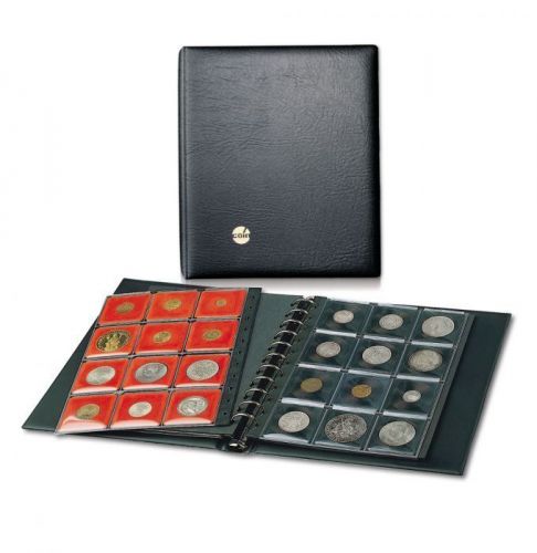 Safe Münzalbum schwarz Coin-S mit 4 Blätter für 48 Münzen Nr. 710 Neu