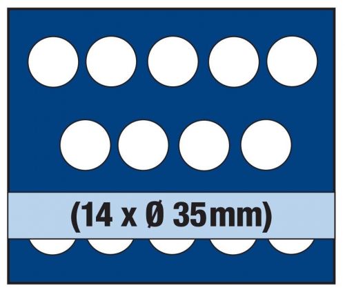 Safe Tableau für Combi-Kassette NOVA DeLuxe für 14 x 35 mm Ø Nr. 63351 Neu