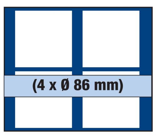 Safe Tableau für Combi-Kassette NOVA DeLuxe für 4x 86mm Ø Nr. 63741 Neu