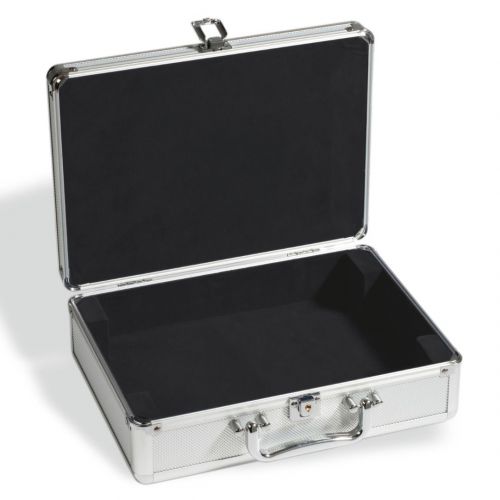 Leuchtturm Münzkoffer CARGO S 6, ohne Tableaus, silber 311927 Neu