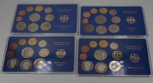 Bund 1980 KMS/ Kursmünzensatz kpl. Set DFGJ PP