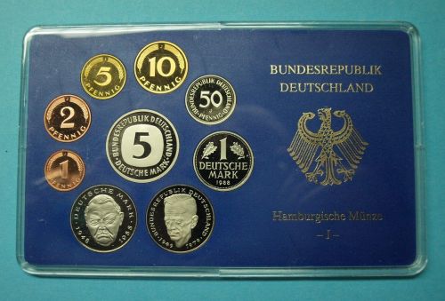 Bund 1988 KMS/ Kursmünzensatz "J" PP