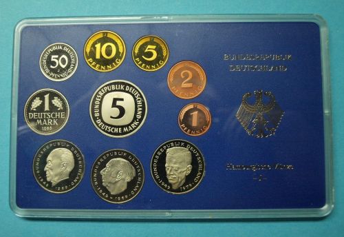 Bund 1986 KMS/ Kursmünzensatz "J" PP