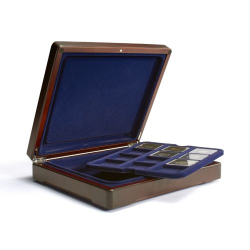 Leuchtturm Münztableau Mazzola für 12 Quadrum Münzkapseln blau 353841 Neu
