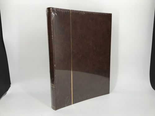 Leuchtturm Einsteckbuch Braun DIN A4 24 Blätter 48 schwarze Seiten Neu