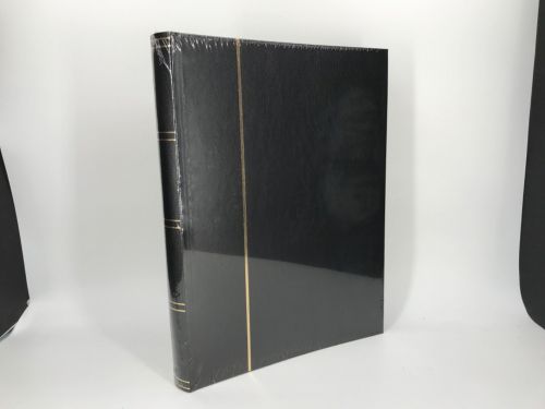 Leuchtturm Einsteckbuch Schwarz DIN A4 24 Blätter 48 schwarze Seiten Neu