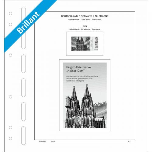 Schaubek Brillant Bund C r y p t o -Marken 2024 Vordrucke 643C24B Neuware