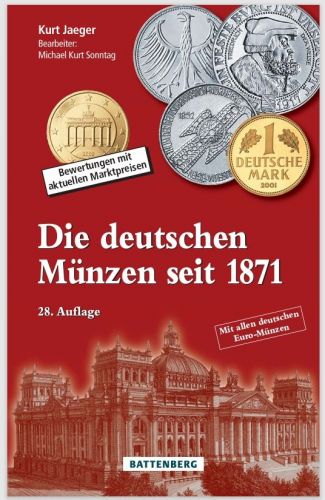Die deutschen Münzen seit 1871 -Battenberg Verlag 28. Auflage 2024/25 Neu