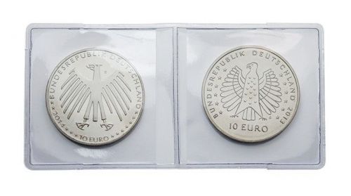 Lindner Doppel-Münzhülle für Münzen bis ca. Ø 40 mm (100er-Pack) 2054 Neu
